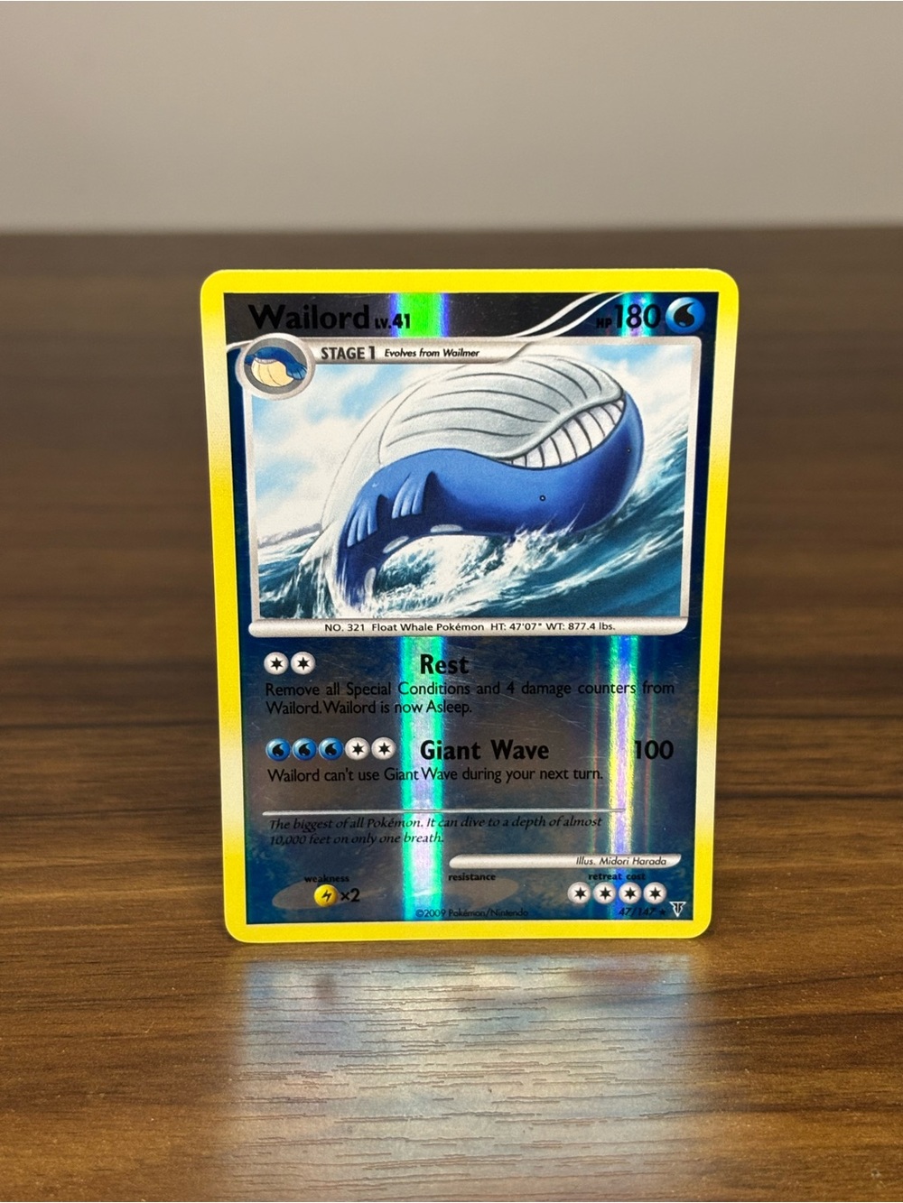 Wailord Pokemon TCG Supreme Victors Reverse Holo 47/147